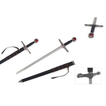 Medieval Warrior Middle Ages Crusader Mini Sword With Scabbard HK-2260